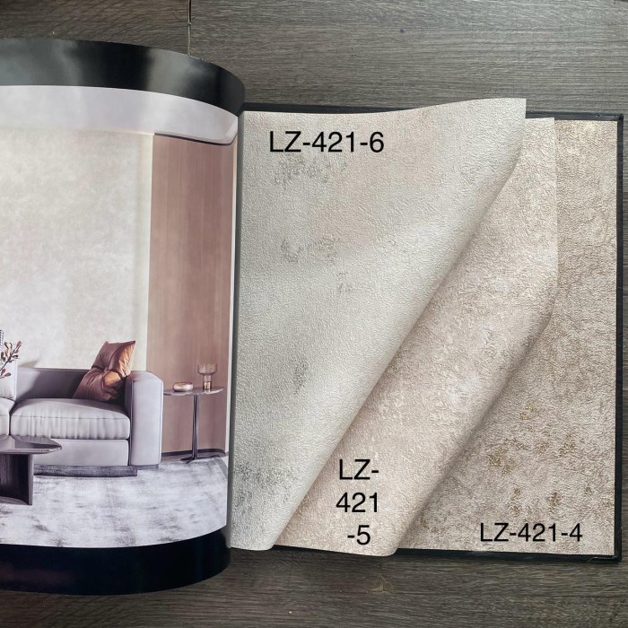 Wallpaper dinding murah list metalik gold silver putih vinyl premium