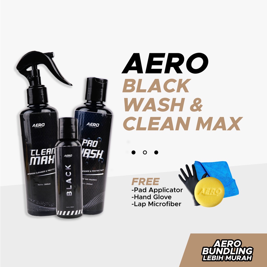 Aero Bundling Aero Black, Aero Wash, Aero Celanmax