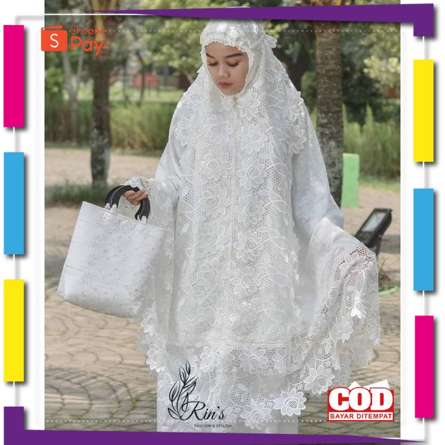 RAMADHAN SALE // MUKENA MUKENAH JUMBO DEWASA BORDIR SUTRA PRADA MEWAH CANTIK PREMIUM ADEM MOTIF TERB