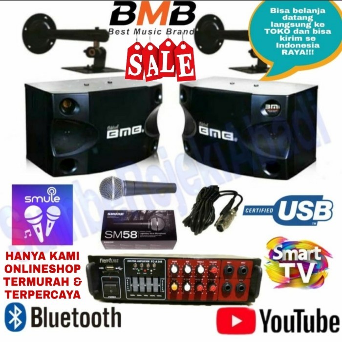 DISTRIBUTOR PAKET MURAH KARAOKE BMB MIC SHURE ISI LENGKAP