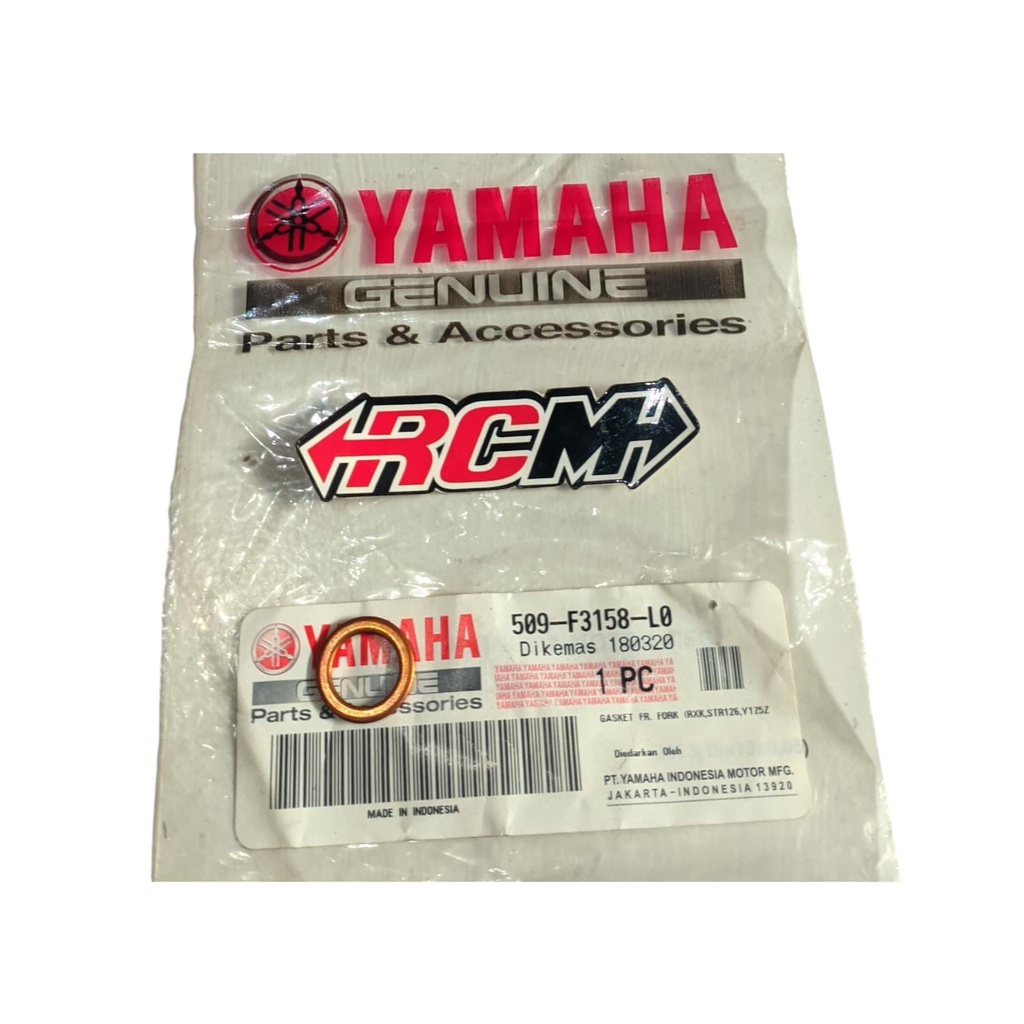 509-F3158-L0 GASKET RING KUNINGAN DI BAUT BAWAH BOTTOM SHOCK SKOK MIO FINO VEGA JUP MX VIXION BYSON 