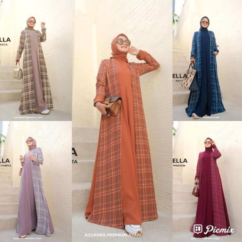Dress Floella by  AZZahra Premium Syari