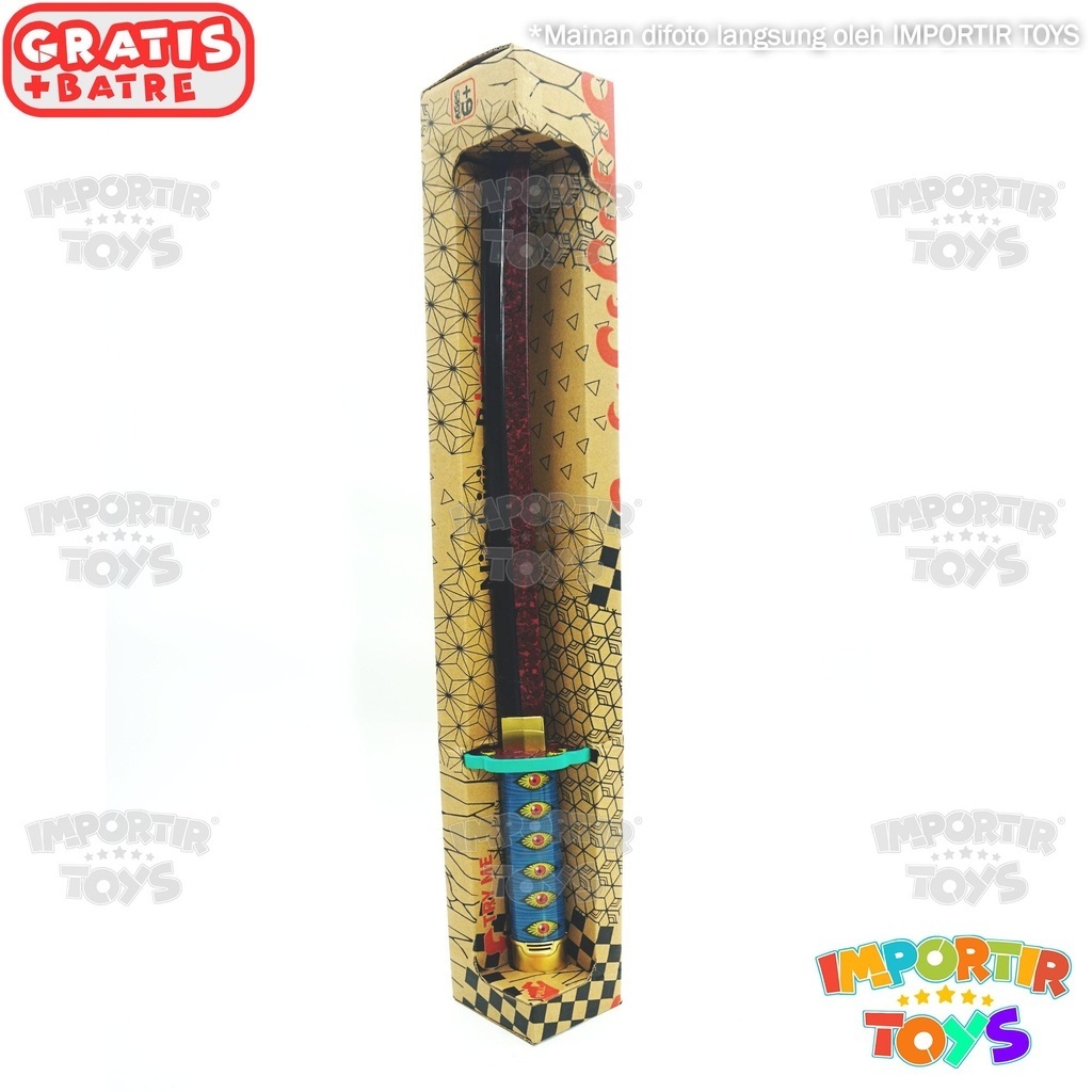 PEDANG KUKUSHIBO mainan pedang menyala demon slayer