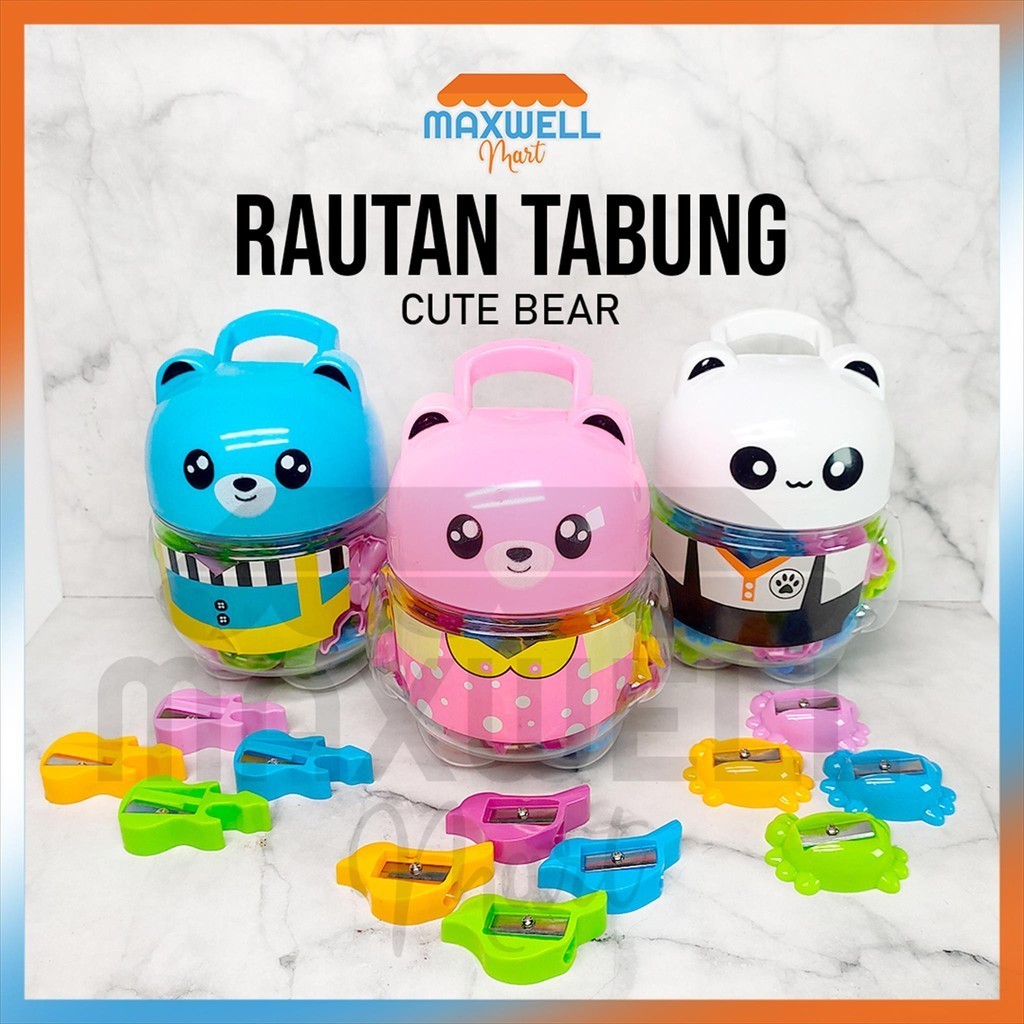 

[MaxMart] Rautan / 24pcs rautan tabung Bear / Rautan Karakter