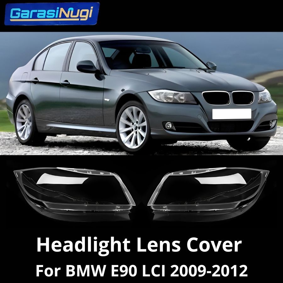 For BMW E90 LCI Mika Headlight Lens Kaca Cover Lampu Depan 320 2006-2011