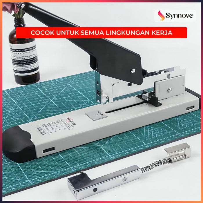 Staples Besar Kapasitas 120 Lembar Stepler Kertas Tebal Staples Jilid Buku Stapler Heavy Duty Hekter