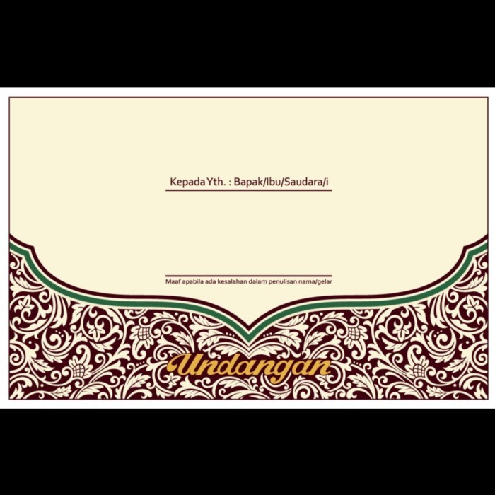 Blangko Undangan Pernikahan ERA BARU / ERBA 2520 COVER