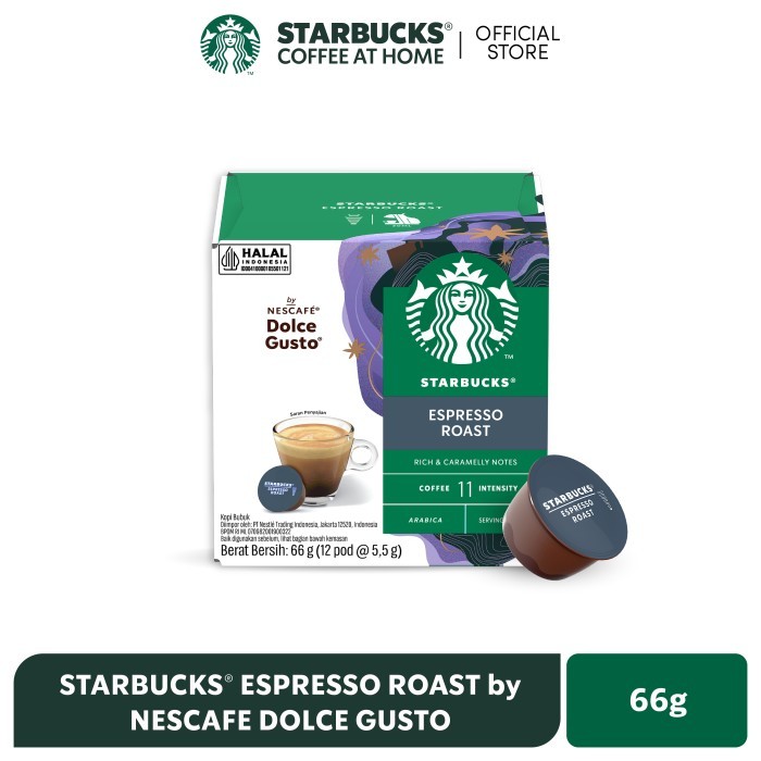 

READY STOCK!!! STARBUCKS Espresso by NESCAFE DOLCE GUSTO Dark Roast 66g x 12pcs