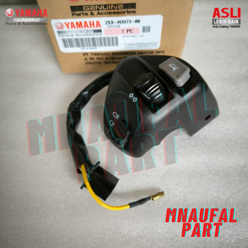 SWITCH HANDLE HOLDER SAKLAR KLAKSON LAMPU SEN SEIN KIRI MIO S SOUL GT 125 LED ORIGINAL YGP 2SX-H3973