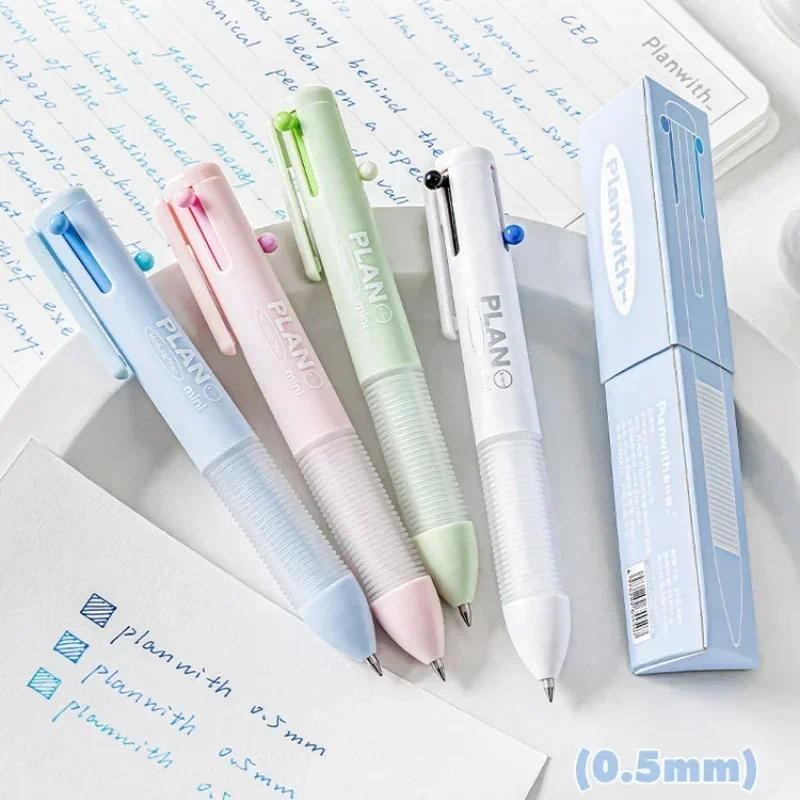 

3 in 1 Fashion Minimalism Gel Pen Creative Design Solid Color Stationery Gel Pen 0.5mm Colorful Scrapbook Journal Drawing Pen