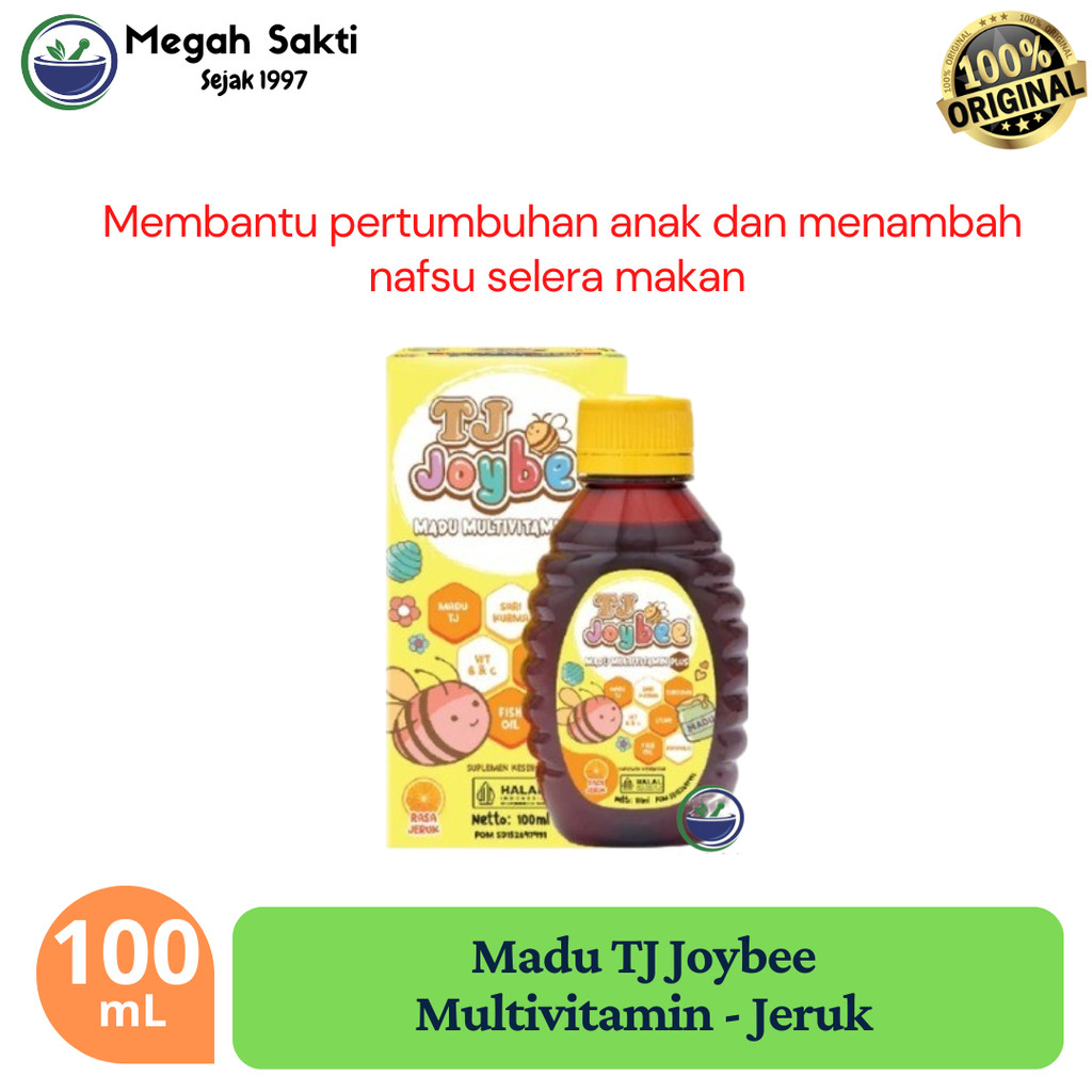 

Megah Sakti - Madu Tj Joybee / Madu Multivitamin Plus 100 mL (Rasa Jeruk)