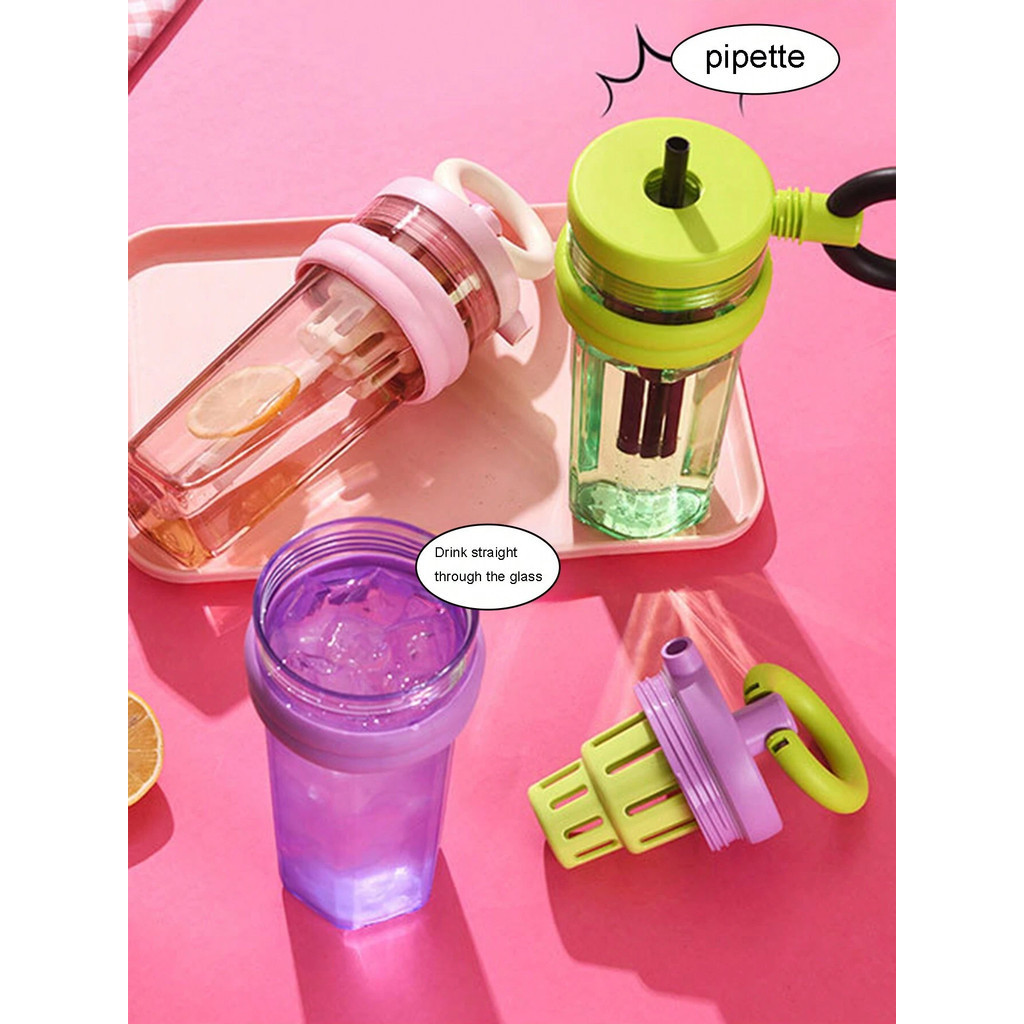 Botol Minum 700ml Cute TBOX Infused Water Anti Tumpah Anti Bocor Desain Unik dan Lucu