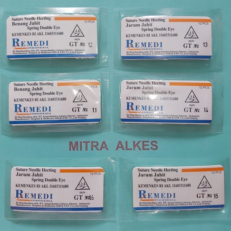 Suture Needle Hecting GT. Jarum Hekting Kulit. Nald Heckting Kulit. Jarum Hecting Kulit GT