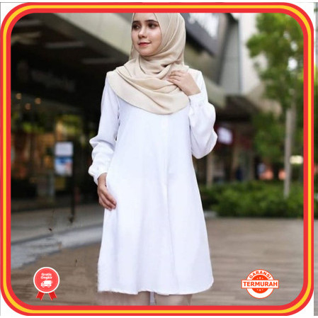 Tunik Cantik Baru Murah Wanita Baju Lebaran Kekinian /RB001 Tunik Dress Wanita Dewasa Lengan Panjang