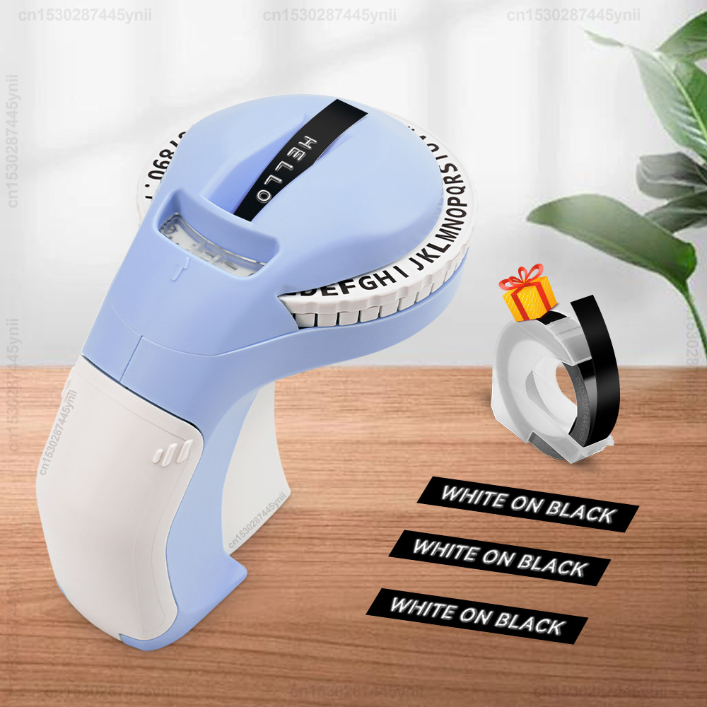 

B90 Manual Label Maker 3D Embossing Label Printer Similar as Dymo 12965 Labeling Machine with Self-adhesive Dymo 3D Label Tape