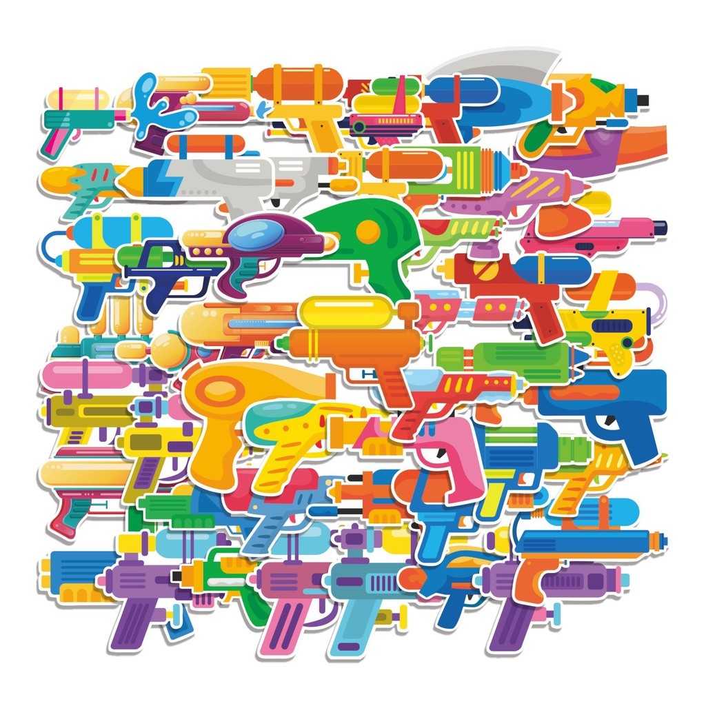 

COD 50 Pcs Stiker Pistol Cartoon Lucu Anti Air Untuk Dekorasi Notebook Sepeda Skateboard Handphone
