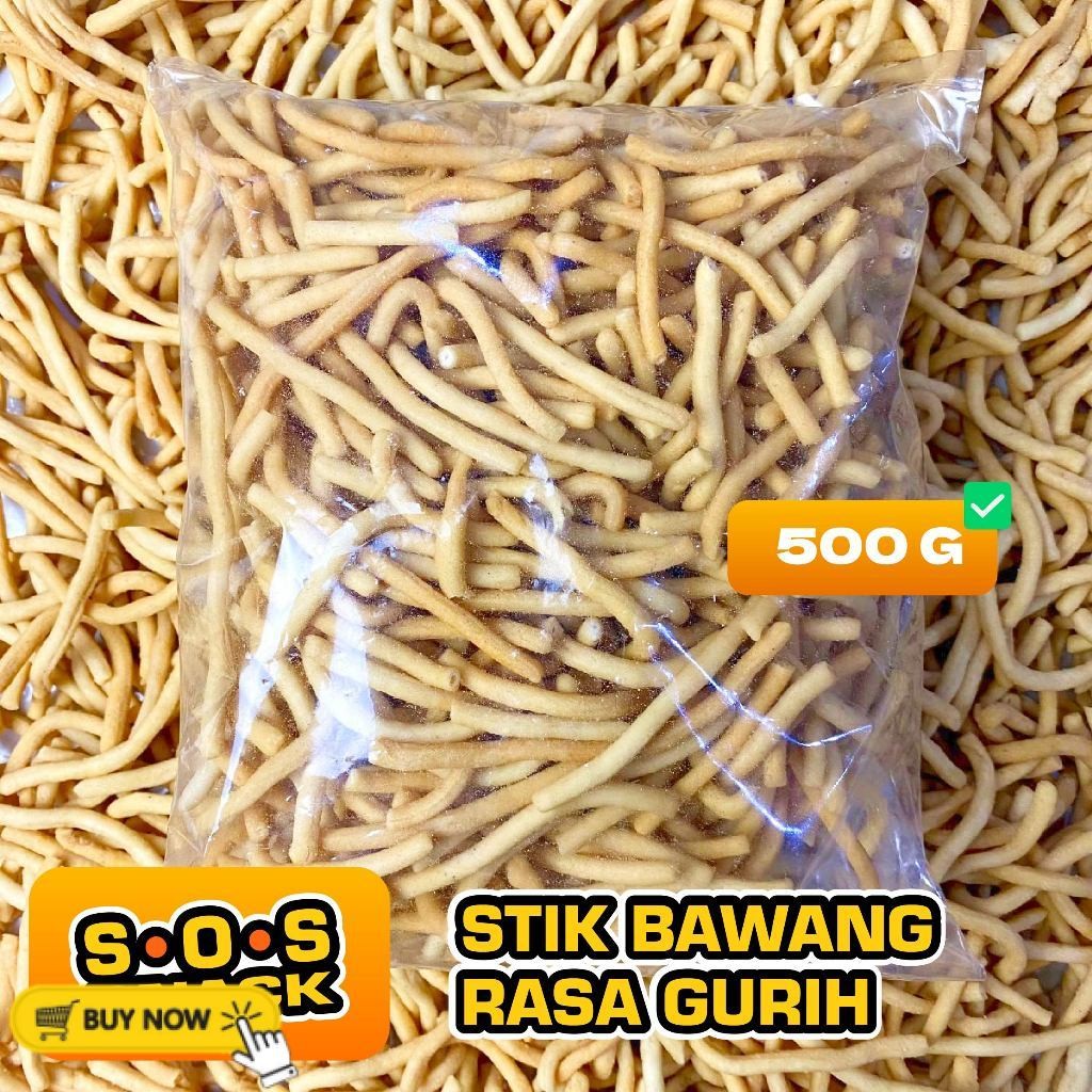 

SOS - 500 Gram Stik Bawang Renyah Gurih Enak Rasa Original Bawang