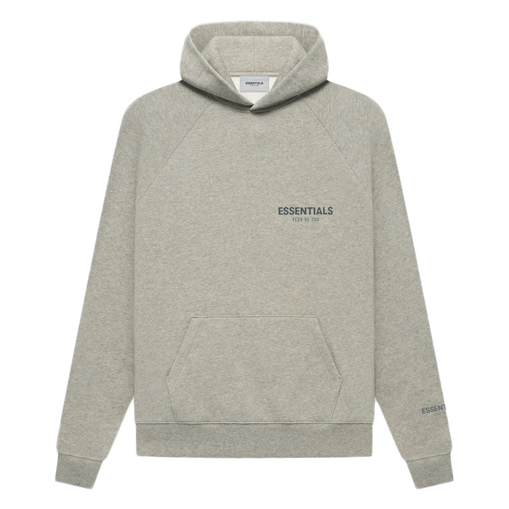 Essentials Small Logo Oatmeal Hoodie / Hoodie Branded Original