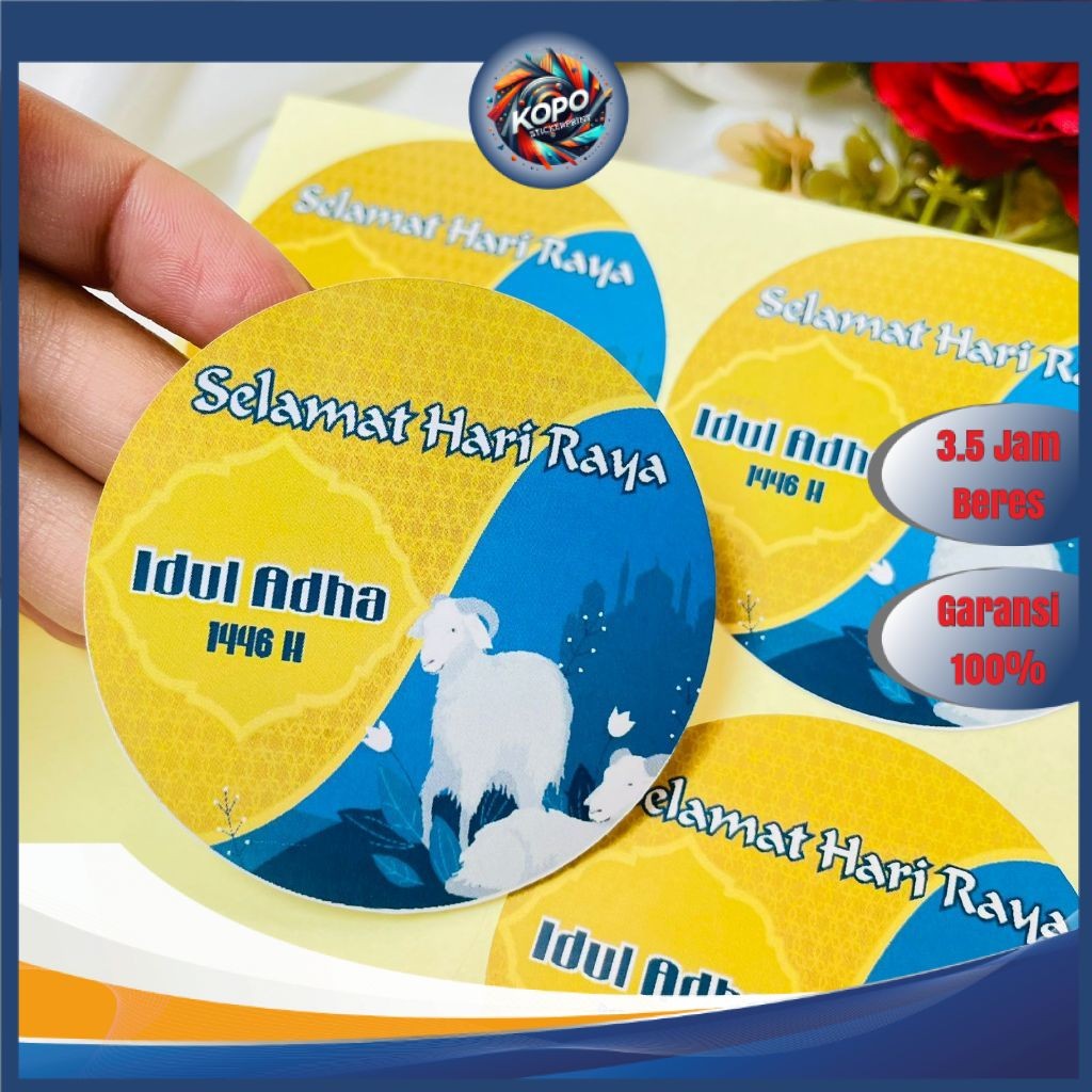 

KOPO 9-15 Sticker Eid Adha Ramadhan Sticker Selamat Lebaran Idul Adha Hampers Free Desain Murah