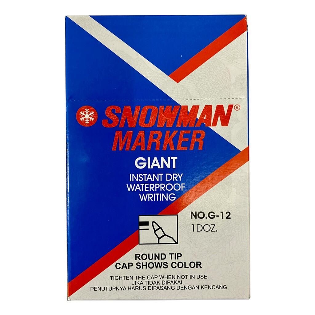 

mdn [ 1 Lusin ] Spidol Permanen Snowman G12 / Snowman Permanent Marker G-12