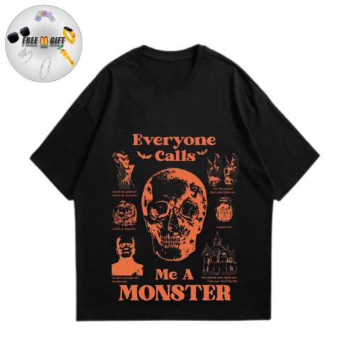 tshirt II everyone calls me a monster kaos hitam DAILY 24S