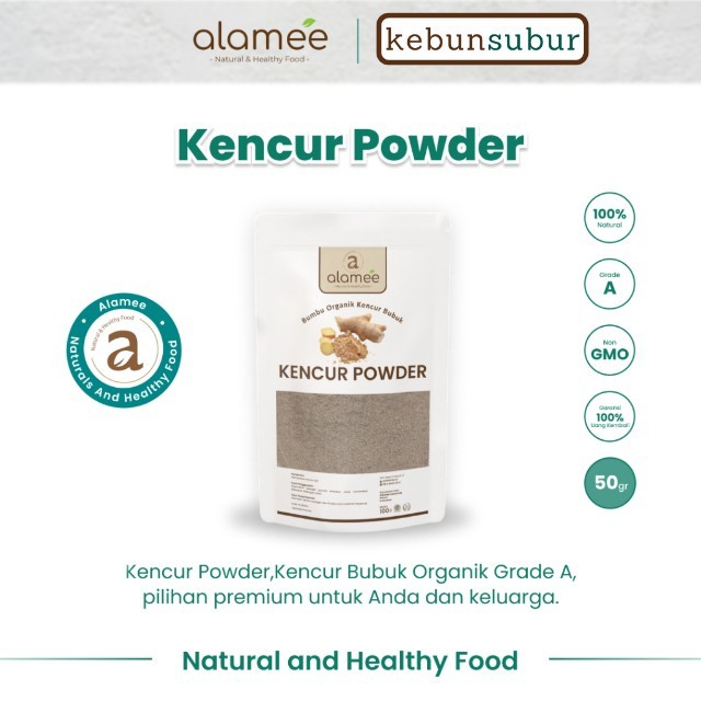 

ALAMEE Bubuk Kencur Bumbu Dapur Organik Murni Asli Seasoning Powder Spice 50 Gram kebunsubur Kebunsubur