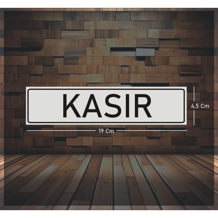 

Sticker Tulisan KASIR Abu-abu 19x5cm
