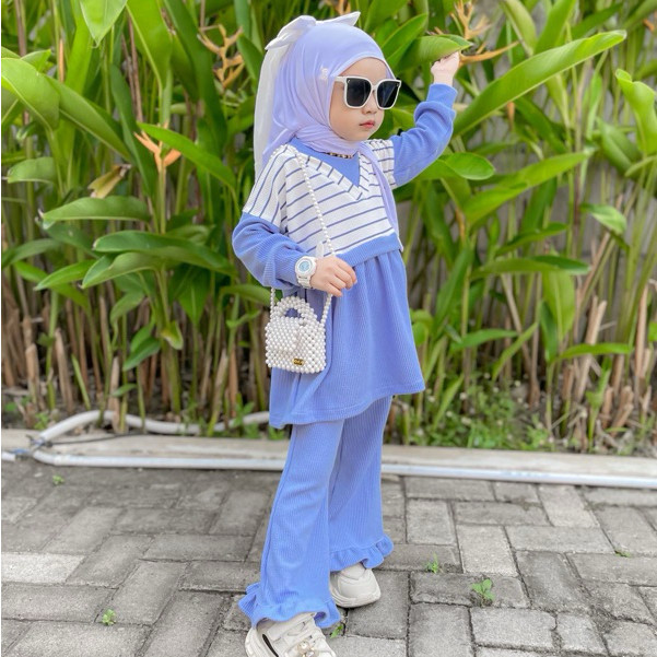 SW32Q Oneset jasmine /pakaian fashion anak perempuan/setelan stelan anak perempuan/cardigan kardigan