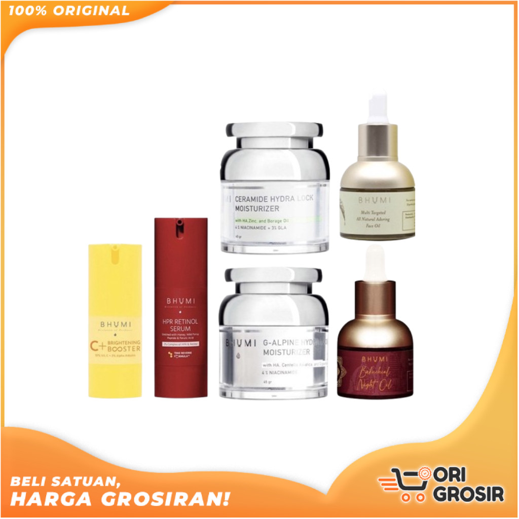 ORI GROSIR | Bhumi Natural Skincare Serum, Face Oil, Cleanser