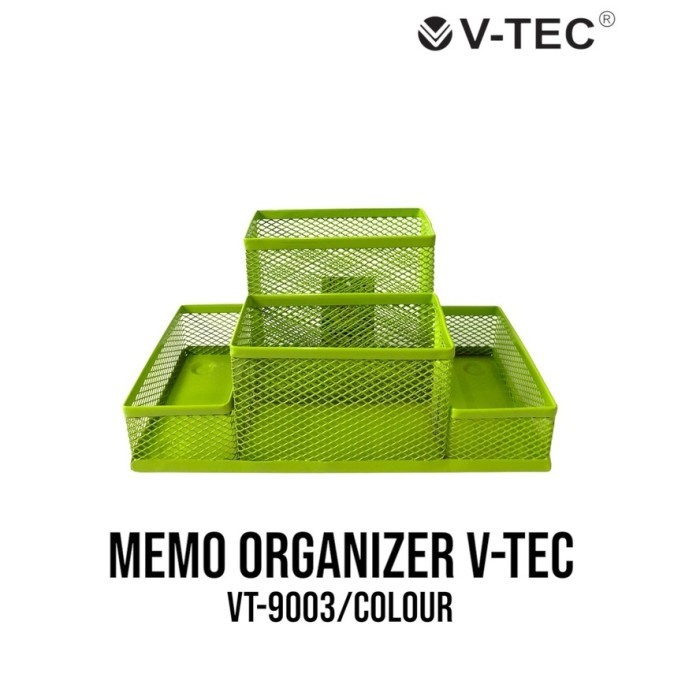 

Tempat Pensil Memo Organizer V-Tec VT-9003 Desk Set Pen Stand - GREEN