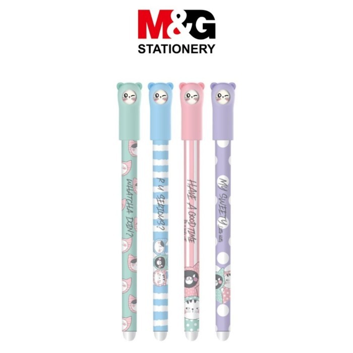 

Erasable Gel Pen M&G So Many Cats AKPC5277 Pulpen Gel Bisa Dihapus Tip 0.5 mm Tinta Hitam - SATUAN - M&G ERASABLE, SOMANY CATS AKPC5277