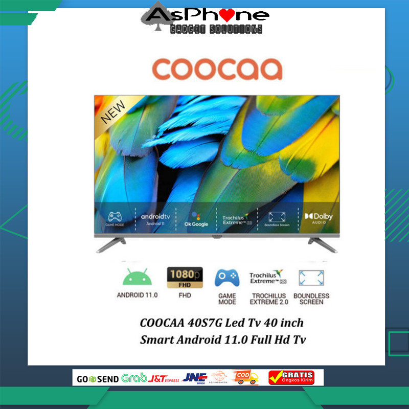 LED TV COOCAA 40S7G 40 inch Smart Android 11.0 Full Hd Tv