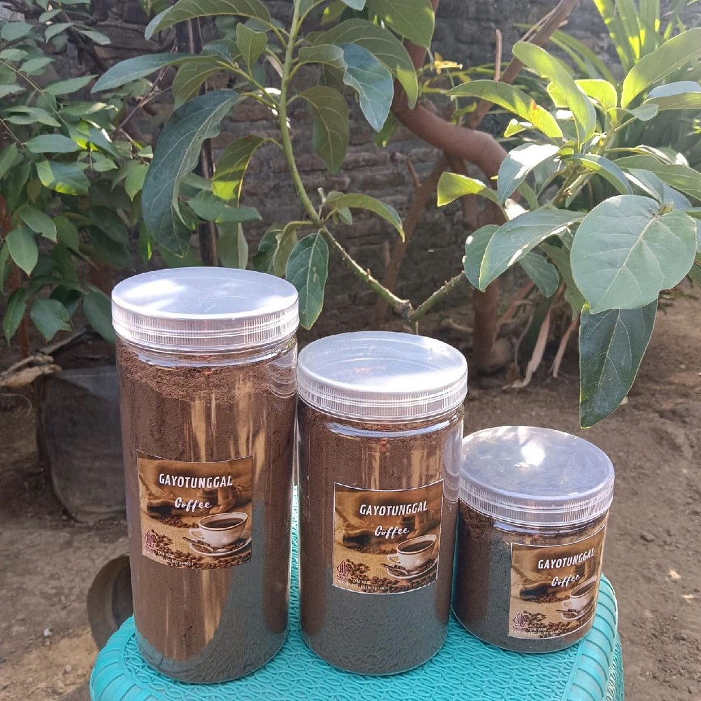 

kopi bubuk robusta cita rasa khas berat 800 gram isi toples