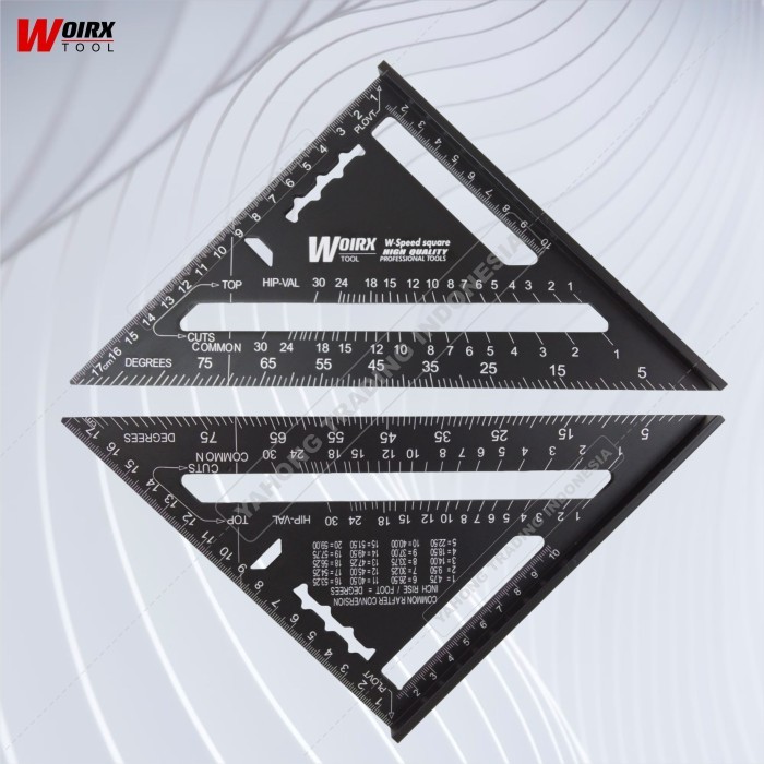 

Speed Square 7" inch Black Penggaris Siku Segitiga