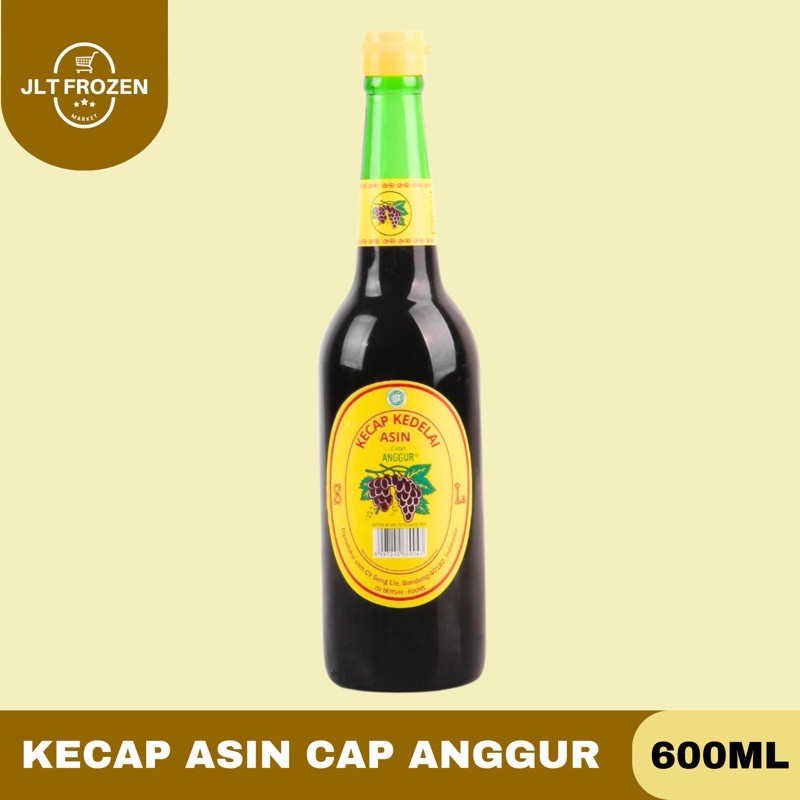 

Kecap Asin Cap Anggur / Kecap Asin Anggur Asli / Senglie Botol Kaca - 600ml