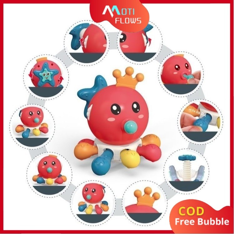 Mainan Anak OCTOPUS TOYS 10IN1 SMB318 Octopus Rotation Figure Octopus