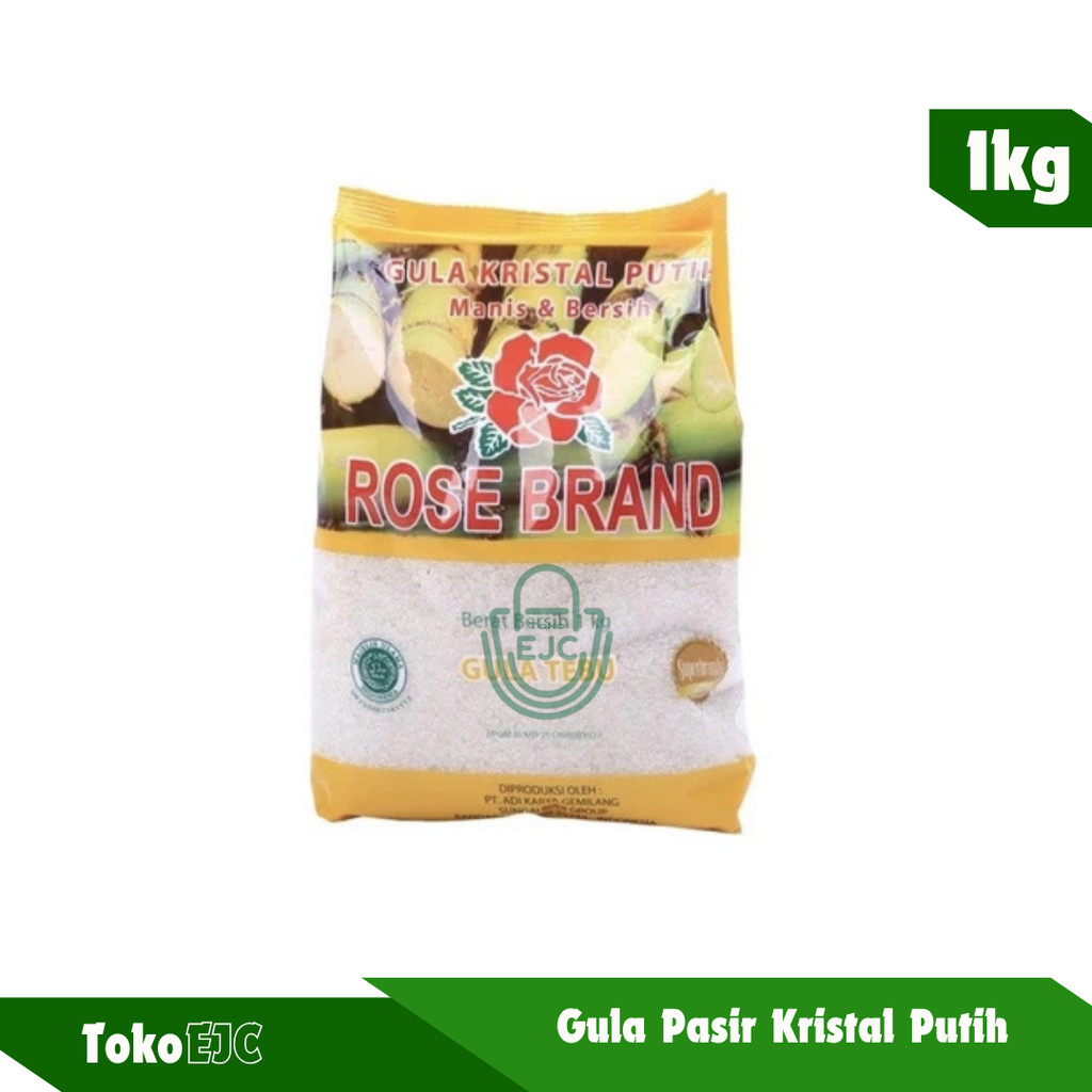 

GULA PASIR GULA KRISTAL PUTIH ROSE BRAND KUNING 1 KG