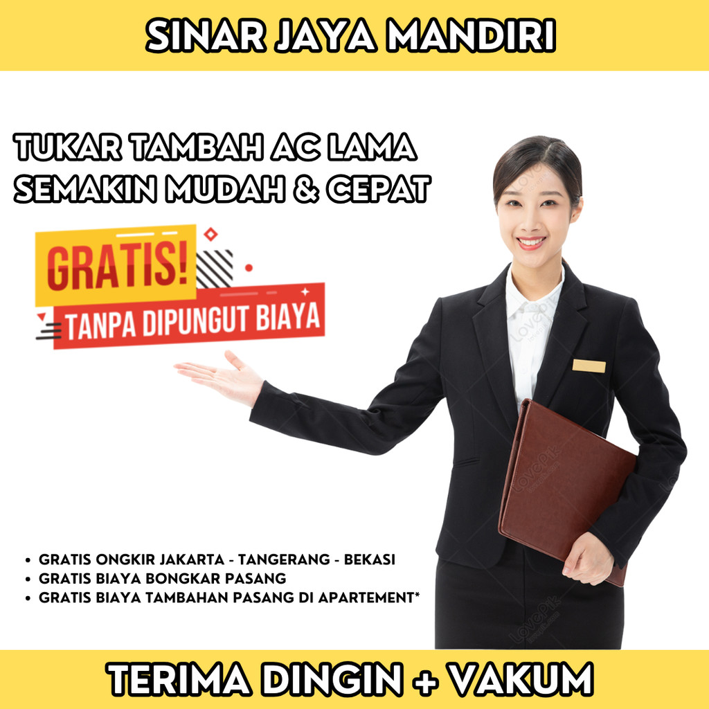 TUKAR TAMBAH AC SHARP 1/2PK -AH-A05ZCY - HEMAT LISTRIK - R32 - TURBO COOL  - GRATIS BONGKAR PASANG