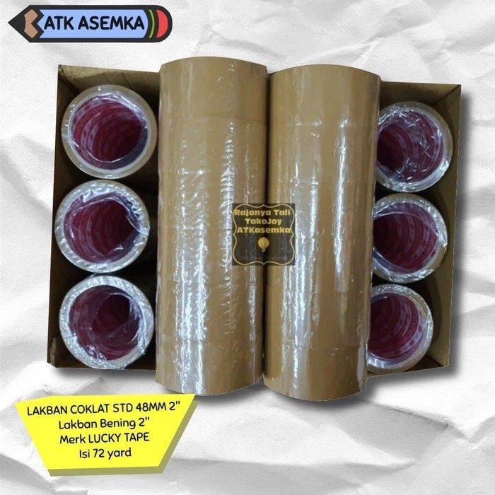 

LAKBAN COKLAT STD 48MM 2" BUKAN DAIMARU LAKBAN PROMO MURAH GROSIR Atk