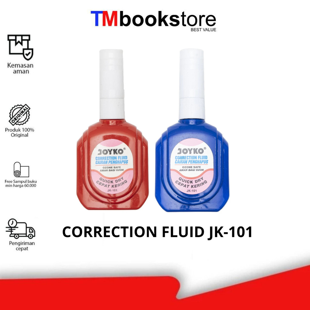 

Correction Fluid Cairan Koreksi Penghapus Cair Joyko JK-101