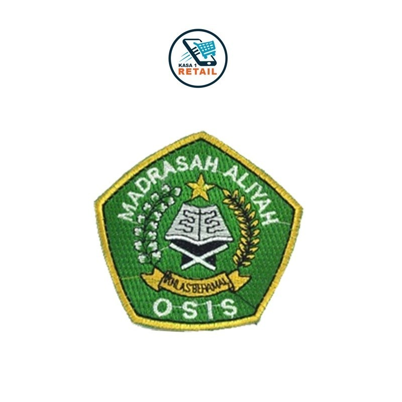 Bordir Bet Logo Sekolah MI / Tsanawiyah / Aliyah Bed Badge Bordir bordir