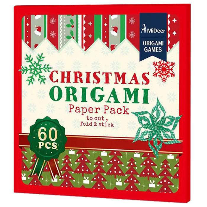 

THOS Mideer Christmas Origami Paper Pack mainan edukasi anak origami orname