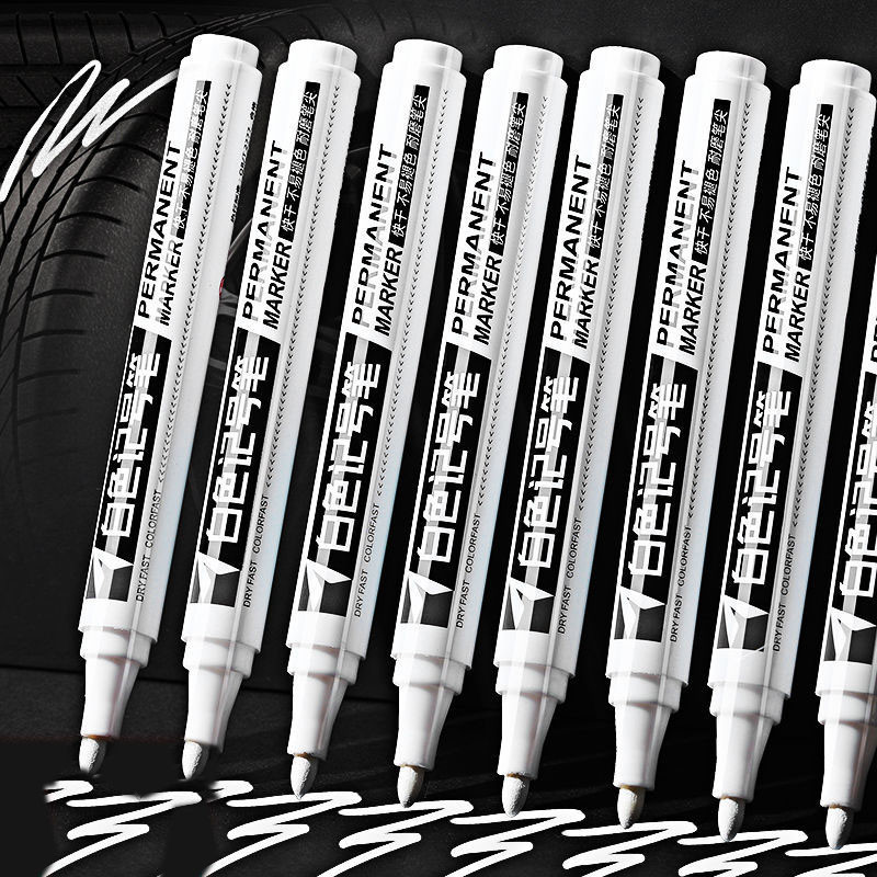 

White Waterproof Rubber Permanent Paint Marker Pen Car Tyre Tread Environmental Tire Painting Graffti Pen