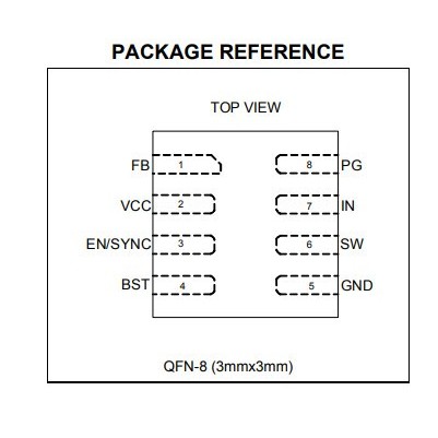 MP9943 MP9943GQ-Z 3A 36V IC Buck Regulator Step Down Converter 8QFN