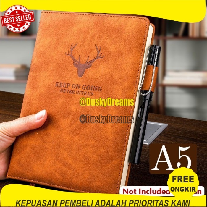 

Business Notebook - Buku Catatan Bisnis / Buku Tulis / Memo - A6 - Grey
