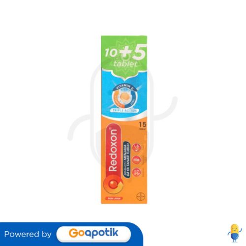 Redoxon Triple Action Rasa Jeruk Tube 15 Tablet Effervescent