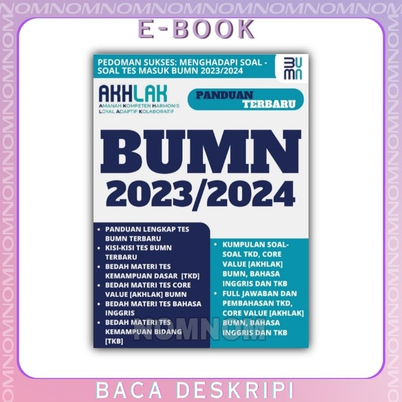 

PANDUAN TERBARU TES BUMN 2023/2024