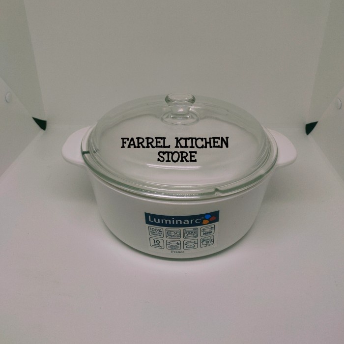 ✨LARIS✨ -Panci Kaca Luminarc Vitro Vitroline Set 1,5 L+ 3 L with Lid transparan