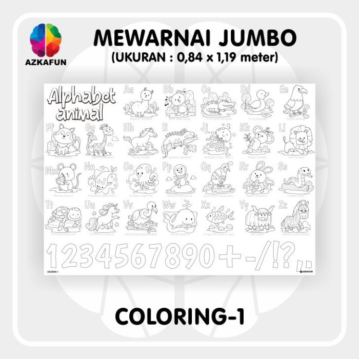 

[New] Best Seller Kertas Mewarnai Jumbo - mewarnai besar - Giant Coloring - COLORING-1