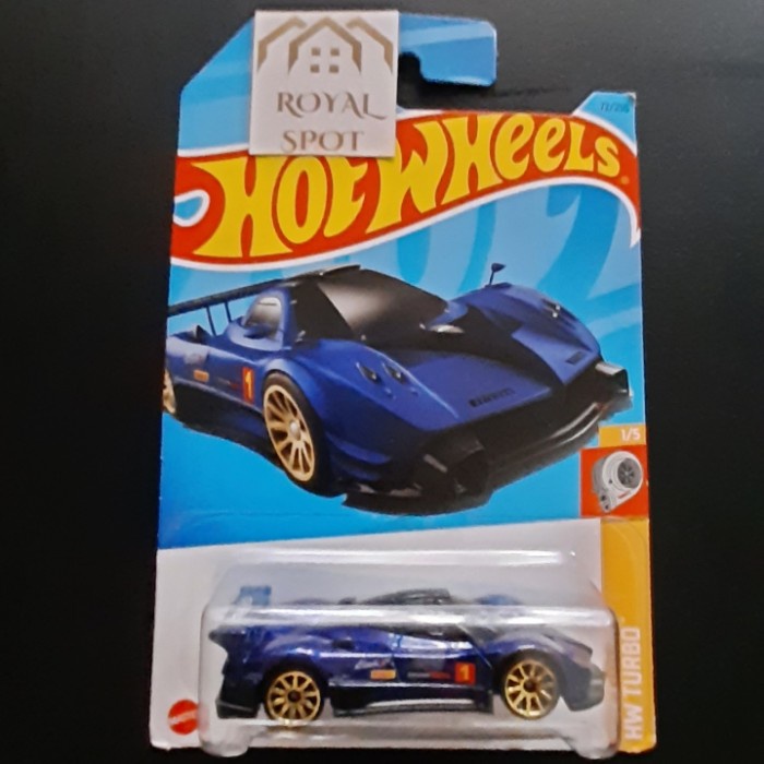 Hot Wheels Pagani Zonda R Blue Biru HW Turbo hotwheels Die Casts hw104